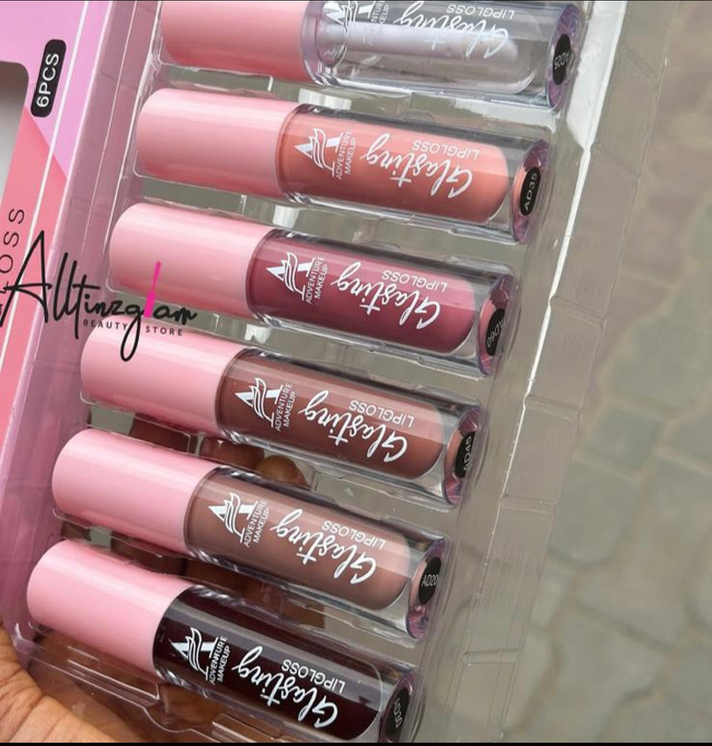 ADVENTURE - Lipgloss lot de 6