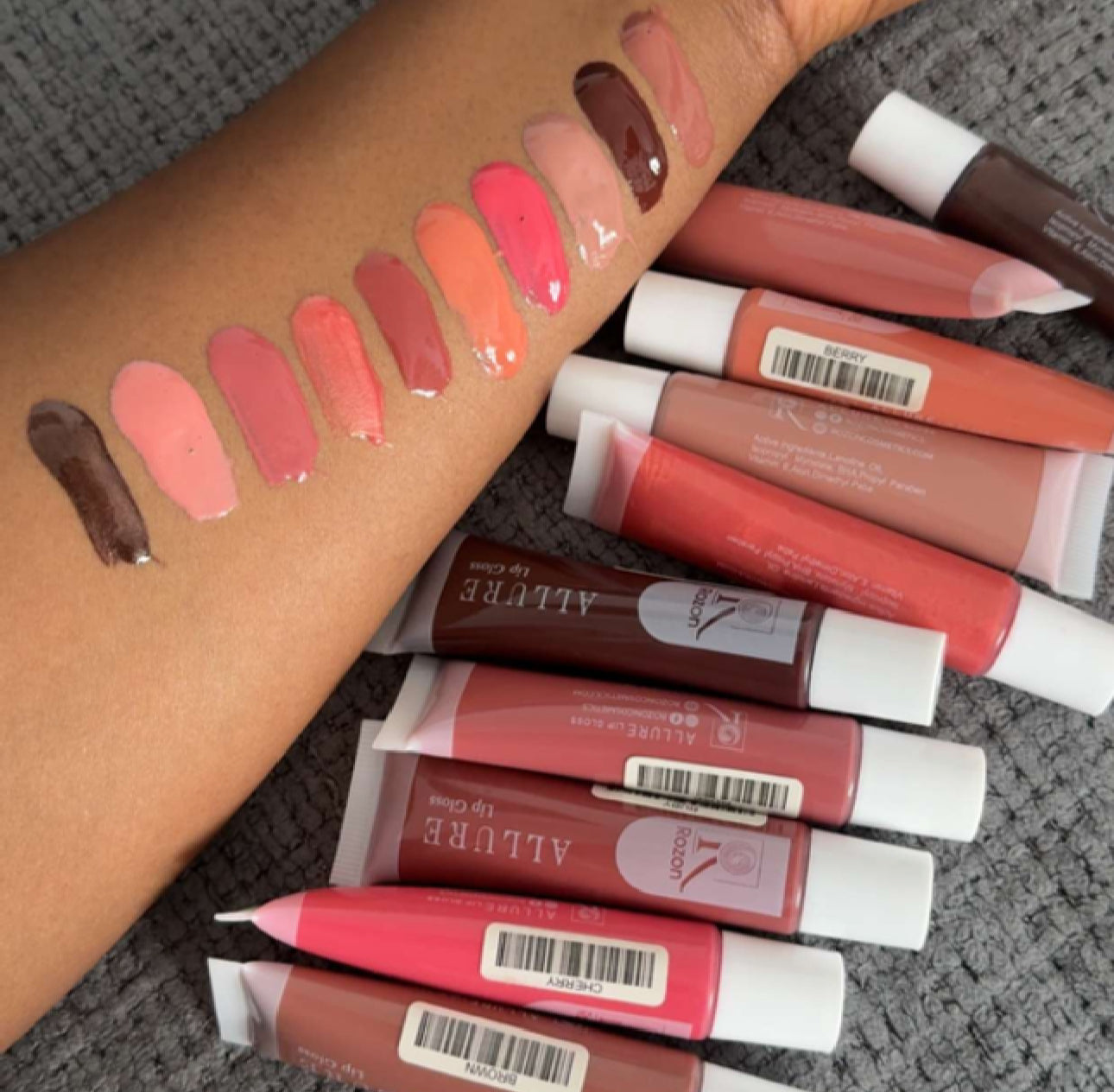 ROZON - Lot de gloss nudes 12pcs